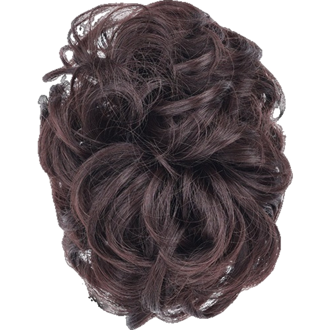 お団子ウィッグ ポイントウィッグ ヘアクリップ バンスクリップ 部分かつら つけ毛 エクステ お団子ヘア シニヨン風 ヘアアクセサリー ファッション小物 ヘアアレンジ 簡単 おしゃれ ボリュームアップ シンプル 黒 茶