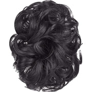 お団子ウィッグ ポイントウィッグ ヘアクリップ バンスクリップ 部分かつら つけ毛 エクステ お団子ヘア シニヨン風 ヘアアクセサリー ファッション小物 ヘアアレンジ 簡単 おしゃれ ボリュームアップ シンプル 黒 茶