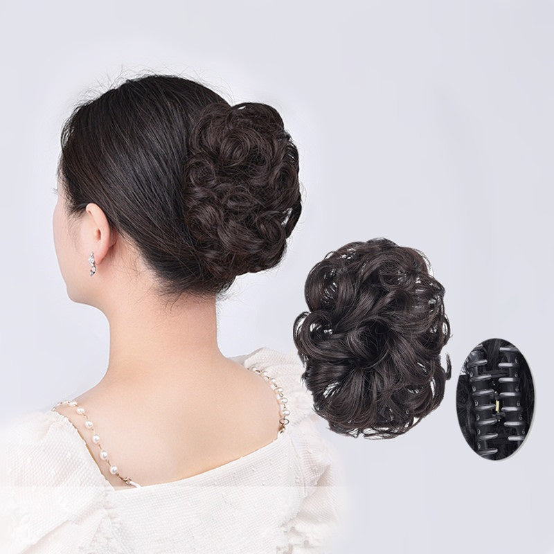 お団子ウィッグ ポイントウィッグ ヘアクリップ バンスクリップ 部分かつら つけ毛 商品画像2