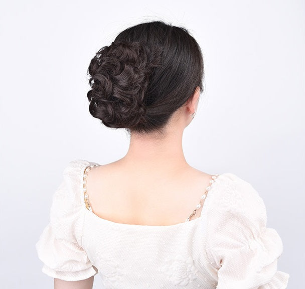 お団子ウィッグ ポイントウィッグ ヘアクリップ バンスクリップ 部分かつら つけ毛 商品画像5