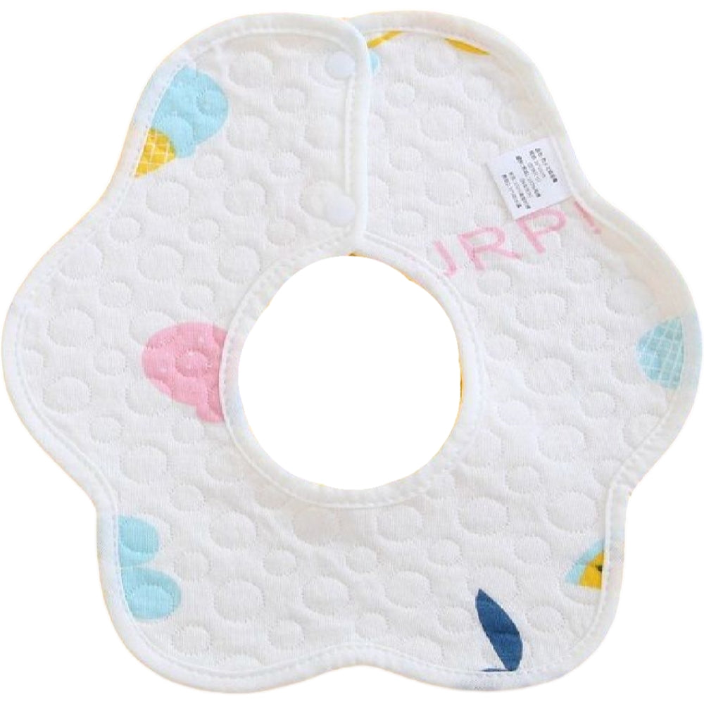 よだれかけ スタイ ビブ ベビー 赤ちゃん ドーナツ型 360度 スナップボタン 出産祝い かわいい おしゃれ プレゼント 恐竜 動物 イチゴ デザイン豊富