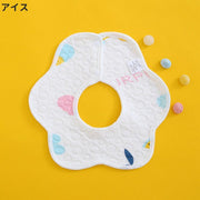 よだれかけ スタイ ビブ ベビー 赤ちゃん ドーナツ型 360度 スナップボタン 出産祝い かわいい おしゃれ プレゼント 恐竜 動物 イチゴ デザイン豊富