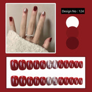 ネイルチップ つけ爪 手の爪用 セルフネイル ネイルアート 貼るだけ デザインネイルチップ ショート ロング ミディアム フレンチ グラデーション ハート ラメ