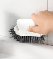掃除用ブラシ 柄付きブラシ クリーニングブラシ ピンセット付き スクレーパー付き シンプル キッチン 台所 流し台 ガスコンロ 窓 サッシ レール 隙間 掃除 お手入れ 汚れ落とし