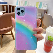 iPhoneケース スマホケース スマホカバー レディース 耐衝撃 TPU ソフト 背面保護 傷防止 可愛い キラキラ カラフル 軽量 ラメ レインボー かわいい おしゃれ 12 11 ProMax Pro mini X XS XR MAX 7 8 SE2 plus 6 6s アイフォンケース スマートフォンケース ギフト 贈り物 大人 子供 女性 女の子 彼女 妻 母の日