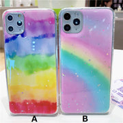 iPhoneケース スマホケース スマホカバー レディース 耐衝撃 TPU ソフト 背面保護 傷防止 可愛い キラキラ カラフル 軽量 ラメ レインボー かわいい おしゃれ 12 11 ProMax Pro mini X XS XR MAX 7 8 SE2 plus 6 6s アイフォンケース スマートフォンケース ギフト 贈り物 大人 子供 女性 女の子 彼女 妻 母の日