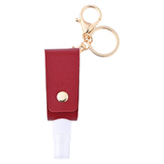 アトマイザー スプレーボトル 単品 1個 T型 カラビナ付き キーホルダー キーリング レザー調 詰め替え容器 霧吹き ハンディ 消毒 香水瓶 ポータブル 携帯用 持ち歩き 便利 可愛い おしゃれ お出掛け 旅行 スプレー容器 詰め替えボトル