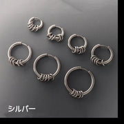フープピアス リングピアス アクセサリー ユニセックス レディース メンズ 片耳用 サークル 円形 ブラック シルバーカラー カラフル シンプル おしゃれ ギフト 記念日 誕生日 プレゼント 贈り物 ファッション小物 女性用 男性用