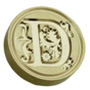 シーリングスタンプ ヘッド 文房具 レター用品 付け替え用 交換用 ラウンド 丸型 アルファベット 英字 イニシャル 花 フラワー 葉っぱ リーフ 封蝋 おしゃれ かわいい