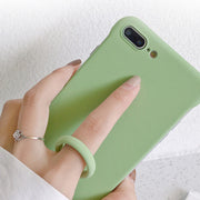 リングストラップ スマホリング 落下防止 スマホアクセサリー 王冠 無地 シリコン スマートフォン 携帯電話 カラバリ豊富 可愛い シンプル 便利 ギフト 誕生日 プレゼント 贈り物 ファッション小物 雑貨