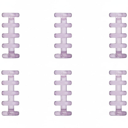 ルーズリーフリング ルーズリング バインダーリング ルーズリーフ リング 6個セット パープル バリエーション画像