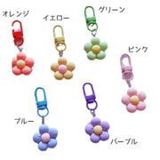ファスナーチャーム ジッパー チャーム ファスナー 花 フラワー 目印 引き手パーツ かわいい シンプル おしゃれ