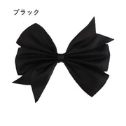 ヘアクリップ 髪飾り ヘアアクセサリー ファッション小物 キッズ ベビー 赤ちゃん 子供 女の子 リボン シンプル かわいい おしゃれ カラバリ豊富
