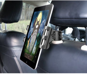 車用スマホホルダー タブレットホルダー 車載 後部座席 ヘッドレスト 360度回転 取り付け簡単 携帯ホルダー カー用品 固定 動画視聴 ドライブ お出掛け スマートフォン iPhone Android iPad