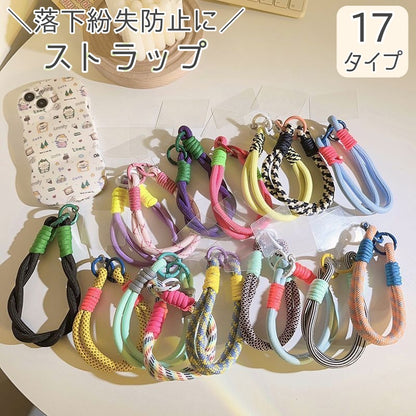 ストラップ アクセサリー カラフル ロープ スマホストラップ フォンストラップ 商品画像