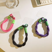ストラップ アクセサリー カラフル ロープ スマホストラップ フォンストラップ ショートストラップ 紛失防止 落下防止