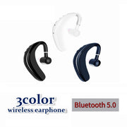ワイヤレスイヤホン Bluetooth5.0 ブルートゥース 耳掛け式 片耳用 スマホ タブレット ハンズフリー シンプル おしゃれ スタイリッシュ 音楽 ペアリング ヘッドセット サイクリング 通勤 通学 スポーツ ランニング iPhone android