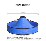 散髪ケープ ヘアカットケープ 散髪用品 ヘアケア スタイリング 防水 折りたたみ式 コンパクト 自宅でヘアカット 自分で散髪 散らからない シンプル 簡単 便利 青