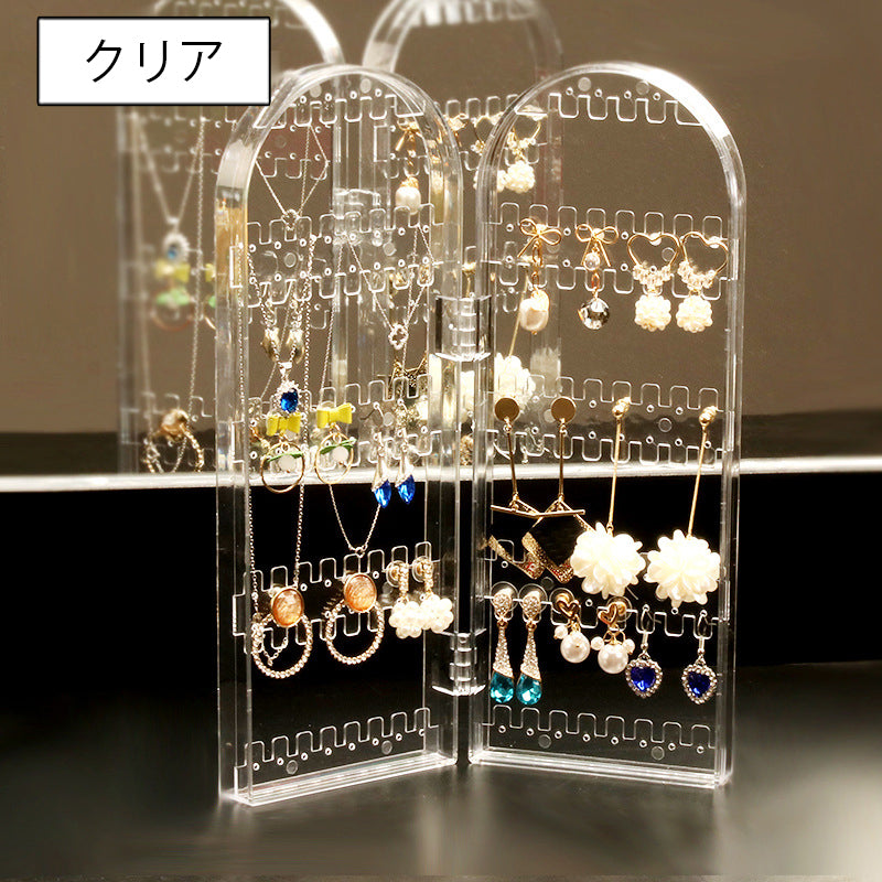 アクセサリースタンド 2面 折り畳み 折りたたみ ディスプレイ 収納 商品画像3