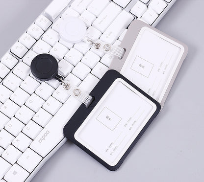 IDカードホルダー IDカードケース パスケース 縦型 横型 伸びるリール 商品画像4