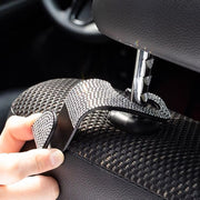 シートフック 2個セット カー用品 ヘッドレスト フック キラキラ ラインストーン かわいい おしゃれ 収納 吊り下げ 荷物フック スペースフック 車用 収納用フック