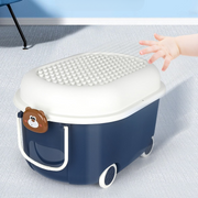 おもちゃ収納ボックス おもちゃ箱 車輪 カート ふた 蓋 収納ケース 収納ボックス 収納 おもちゃ かわいい おしゃれ アニマル 子供 タイヤ キャスター キッズ 子供部屋