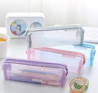 ペンケース 筆箱 文房具入れ ペン入れ メッシュ 軽量 商品画像3