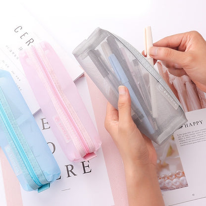 ペンケース 筆箱 文房具入れ ペン入れ メッシュ 軽量 商品画像4