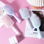 ヘアブラシ ヘアーブラシ クッションブラシ レディース 女性 コーム くし 櫛 ヘアケア 頭皮ケア ブラッシング オーバル スクエア 可愛い おしゃれ 静電気防止