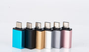 OTGアダプター Type-C変換アダプター MicroUSB変換アダプター USB3.0 スマートフォン スマホ タブレット 充電 データ転送 便利 おしゃれ カラバリ豊富 黒 青 シルバーカラー