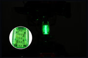 LEDライト クリップ付き 小型 防犯グッズ 懐中電灯 電池式 防水 夜間 散歩 照明 ウォーキング ジョギング サイクリング アウトドア ボタン式 コンパクト 持ち運び 便利グッズ クリップライト かっこいい おしゃれ カジュアル シンプル 赤 青 緑