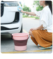 バケツ 折りたたみバケツ 4.6L 10L 16.8L 日用品 掃除用具 伸縮式 折り畳み式 コンパクト 大きめ 無地 洗車 アウトドア