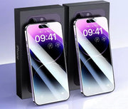 液晶保護フィルム iPhone用 ガラスフィルム ダイヤモンドコーティング 厚さ0.23mm フルスクリーン 強化ガラス 指紋防止 薄型 落下対策 指紋防止 スマホ スマートフォン Apple アップル