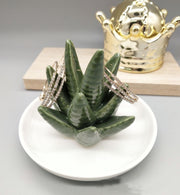 アクセサリートレー トレイ アクセサリースタンド アクセサリーケース アクセサリーホルダー 収納 お皿 アロエ 植物 指輪 リング ネックレス 置物 小物