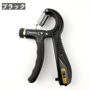 ハンドグリップ トレーニング 握力 負荷調節可能 カウンター機能 握りやすい グリッパー 筋トレ 筋力強化 握る 家トレ 器具