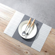 ランチョンマット プレイスマット 日用雑貨 キッチン用品 長方形 45×30cm テーブルマット ランチマット 食事マット 防水 耐熱 レクタングル カラーブロック シンプル 上品 モダン お洒落 テーブルセッティング