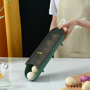 卵収納ケース 蓋付き 卵ケース 1段 卵用容器 エッグホルダー 保存容器 卵ボックス 積み重ね可能 スタッキング 省スペース 割れ防止 傾斜 日付表示 整理整頓 シンプル