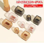 椅子脚カバー 椅子足キャップ 4個セット 1脚分 円形 長方形 椅子用部品 イス用部品 傷防止 汚れ防止 滑り止め 保護 パッド フローリング 畳