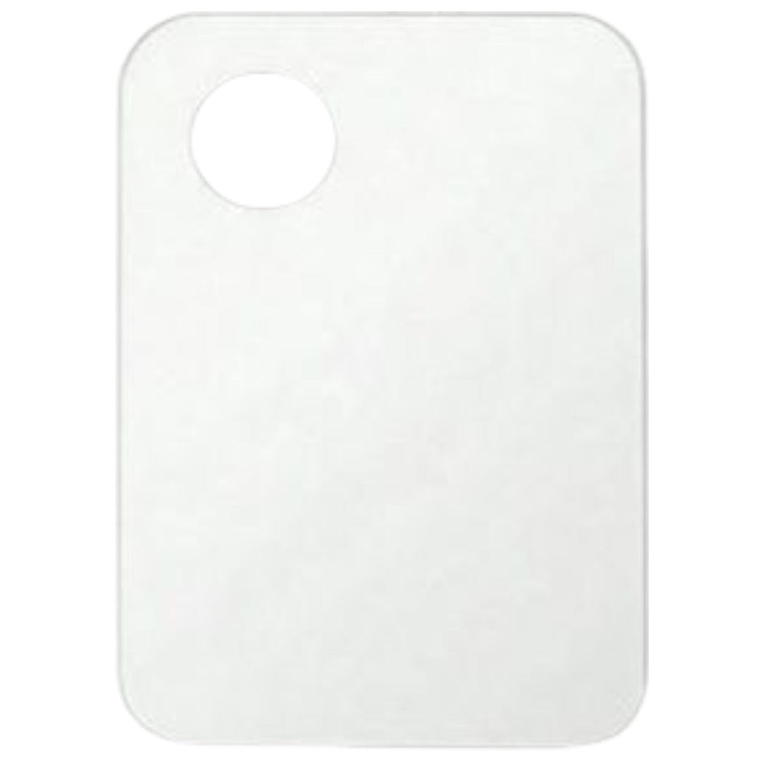メイクアップパレット ゆび穴付き カラーブレンド ミキシング クリア 透明 長方形10.1×11.8cm バリエーション画像