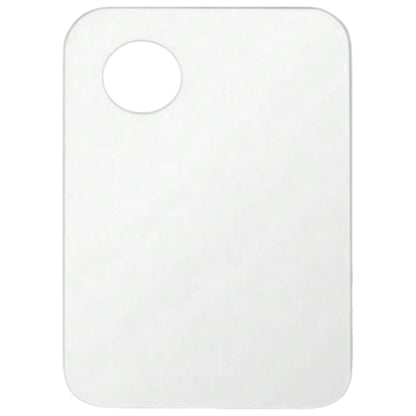 メイクアップパレット ゆび穴付き カラーブレンド ミキシング クリア 透明 長方形10×8cm バリエーション画像