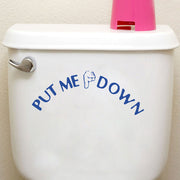 ウォールステッカー トイレシール 便座シール トイレステッカー メッセージ 使い方 案内 面白 ユニーク 便座 扉 インテリア雑貨 模様替え DIY 飾り付け イメージチェンジ デコレーション 飾り