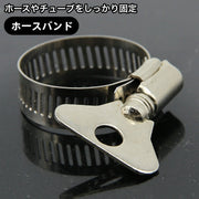 ホースバンド チューブベルト ホースクランプ 手締め チューブバンド ステンレス製 ホース留め 工具不要 継手 ガーデニング DIY 散水用品 園芸用品 部品 パーツ