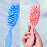 シャンプーブラシ 柄付き 洗髪ブラシ ヘアブラシ バスグッズ バス用品 お風呂 頭皮ケア スカルプケア ハンドル付き シャワー おしゃれ 簡単 便利