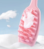 シャンプーブラシ 柄付き 洗髪ブラシ ヘアブラシ バスグッズ バス用品 お風呂 頭皮ケア スカルプケア ハンドル付き シャワー おしゃれ 簡単 便利