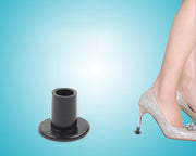 ヒールキャップ ヒールカバー レディース 女性 シューズアクセサリー 靴用アクセサリー シューズ用パーツ 靴用雑貨 ラウンド 丸形 防滑 音軽減 傷防止 摩耗防止 透明 クリア ブラック シンプル カジュアル フォーマル