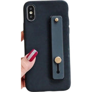 スマホケース スマホカバー 落下防止ベルト付き スタンド機能 iPhone対応 マット調 シリコン スマホバンド ホールドベルト おしゃれ かわいい アイフォン対応 携帯ケース 保護ケース 背面保護 傷防止