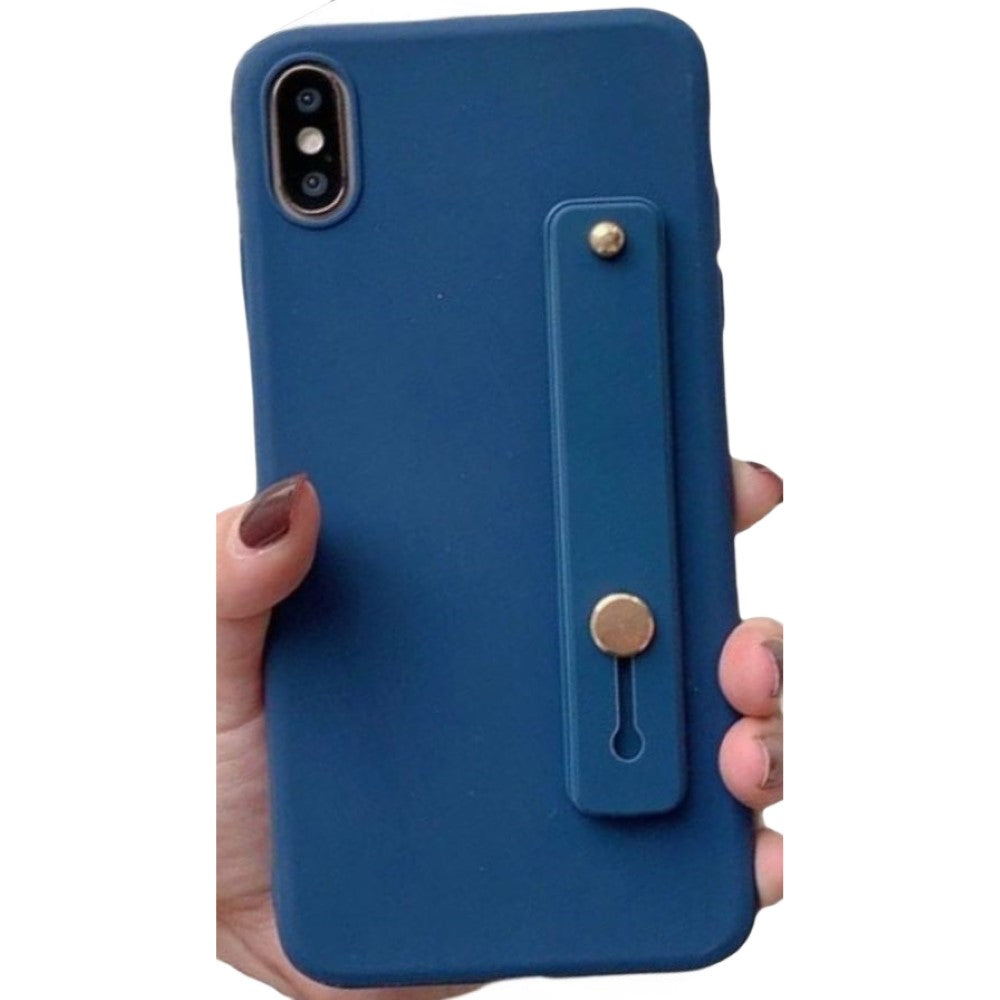 スマホケース スマホカバー 落下防止ベルト付き スタンド機能 iPhone対応 マット調 シリコン スマホバンド ホールドベルト おしゃれ かわいい アイフォン対応 携帯ケース 保護ケース 背面保護 傷防止
