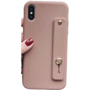 スマホケース スマホカバー 落下防止ベルト付き スタンド機能 iPhone対応 マット調 シリコン スマホバンド ホールドベルト おしゃれ かわいい アイフォン対応 携帯ケース 保護ケース 背面保護 傷防止