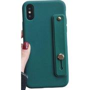 スマホケース スマホカバー 落下防止ベルト付き スタンド機能 iPhone対応 マット調 シリコン スマホバンド ホールドベルト おしゃれ かわいい アイフォン対応 携帯ケース 保護ケース 背面保護 傷防止