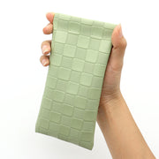 眼鏡ケース メガネケース サングラスケース メガネ入れ メガネ収納 ソフトケース バネ口タイプ レザー調 PU チェック 市松 持ち運び おしゃれ ポーチ